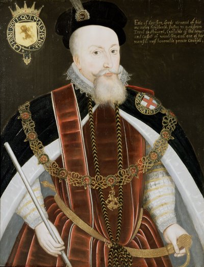 Retrato de Robert Dudley (1532-88) Conde de Leicester de English School